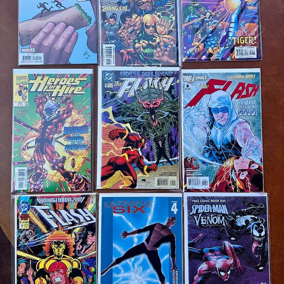 Lot of 9 Comics Flash, Damage Control, Heroes For Hire, Ultimate Six, Spider-Man - Picture 1 of 6